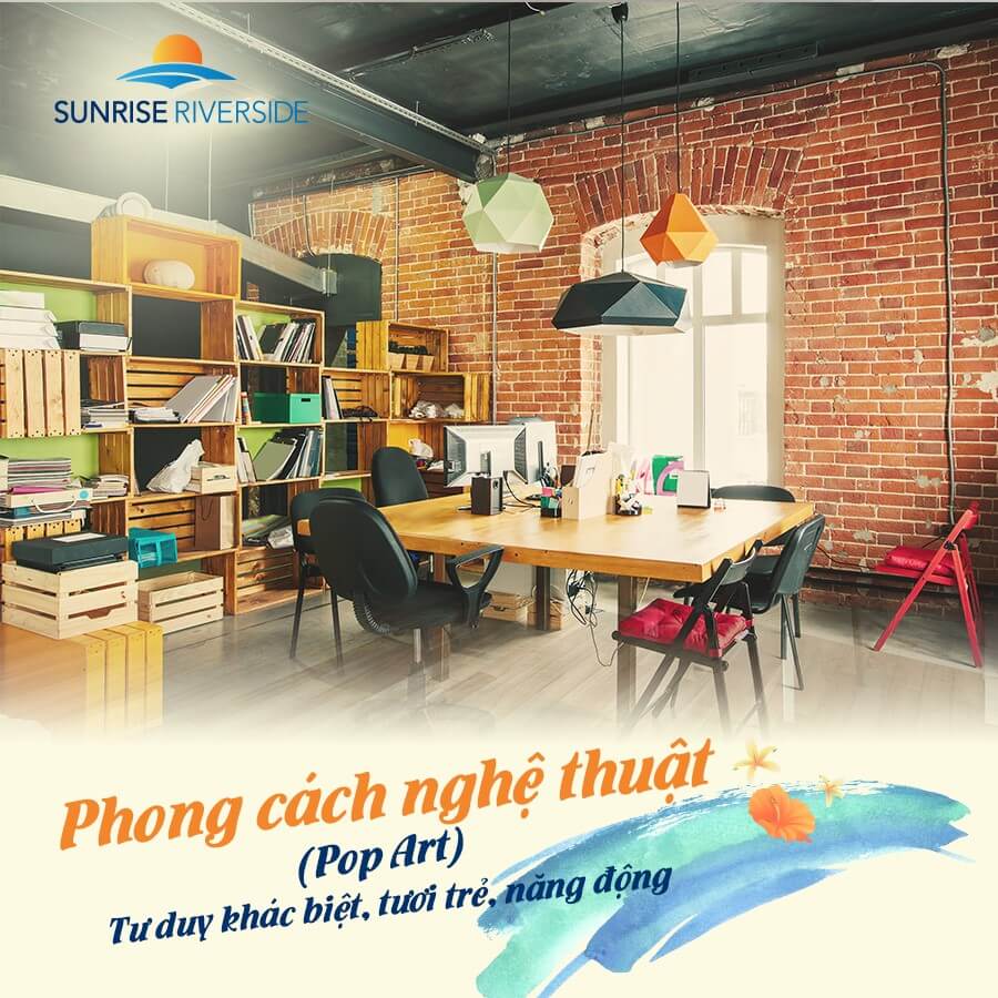 thiết kế nội thất văn phòng office Pop Art