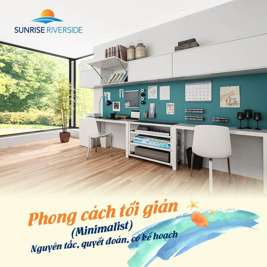 thiết kế nội thất văn phòng office tối giản